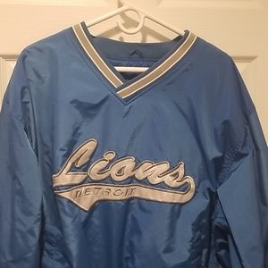 Puma Detroit lions pullover windbreaker large